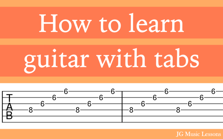 How to learn guitar with tabs - JG Music Lessons