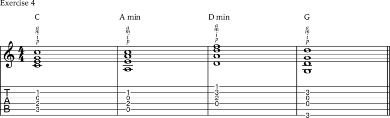 Fingerpicking exercise 4