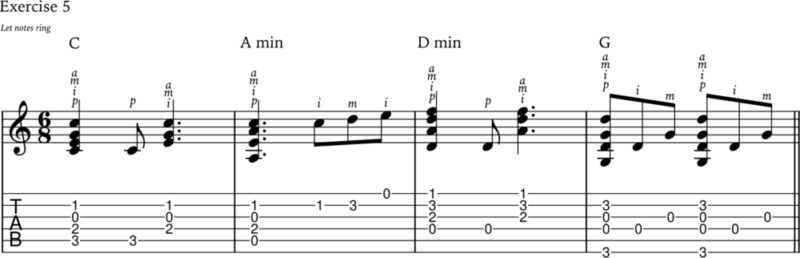 Fingerpicking exercise 5