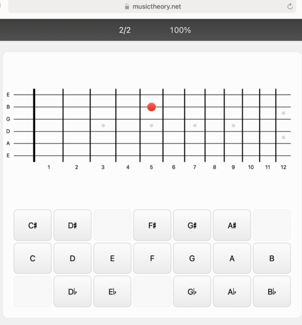 musictheory.net game screenshot