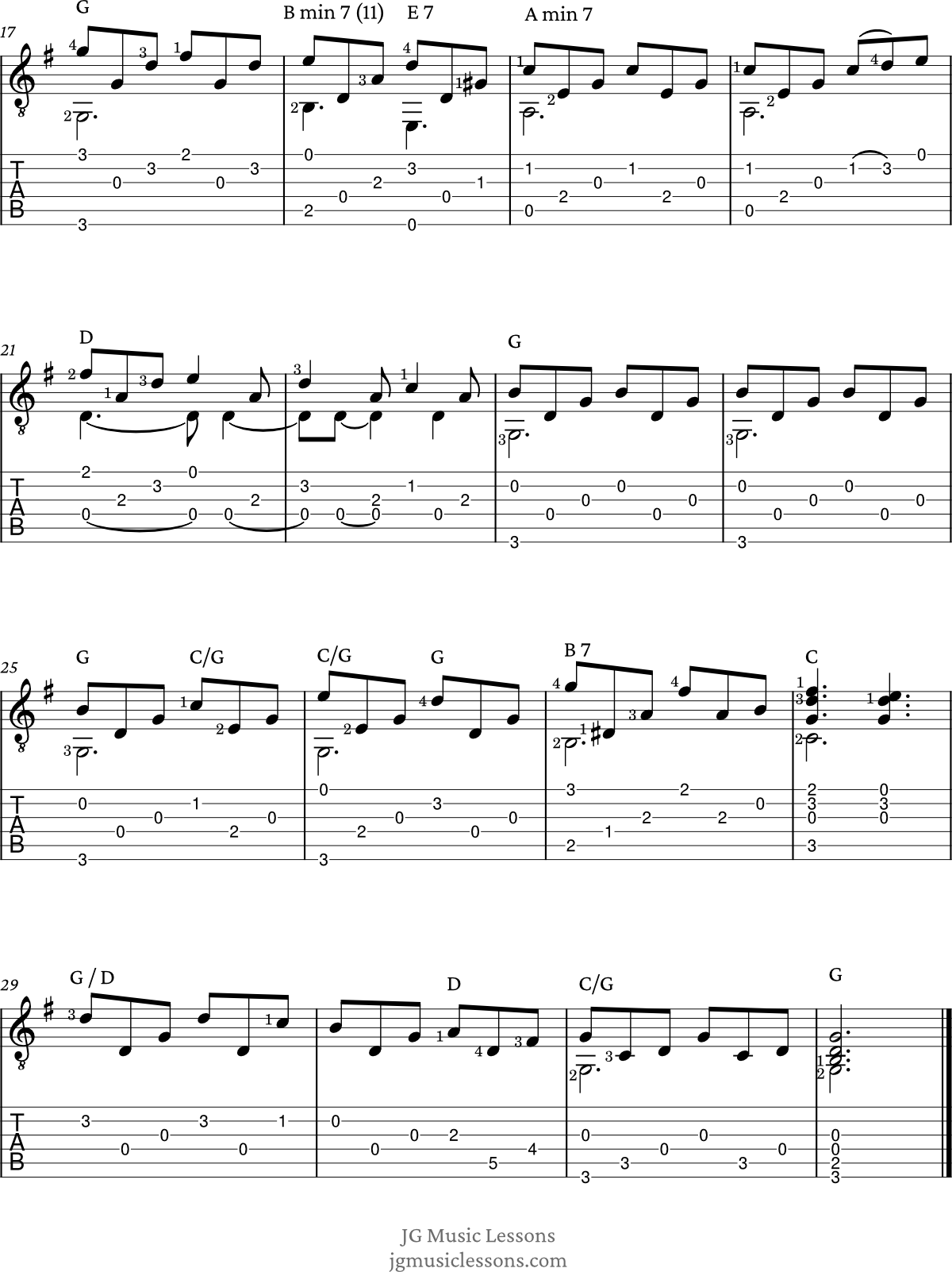 I Surrender All Guitar Arrangement pg 2