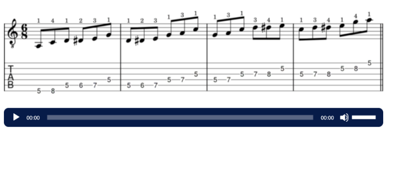 blues scale preview section pro
