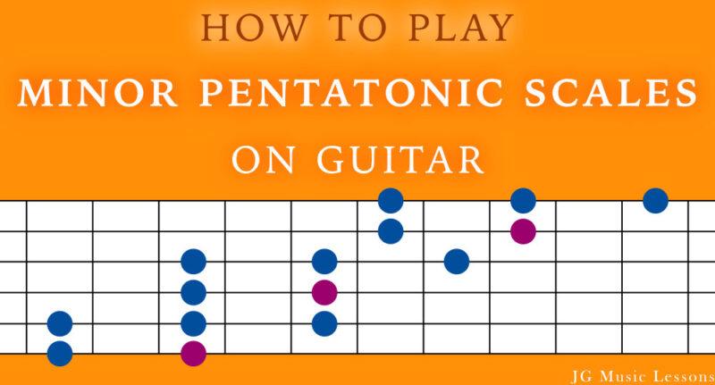 How to play minor pentatonic scales on guitar - post cover