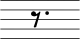 Dotted 8th note symbol example