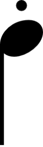 Staccato notation example