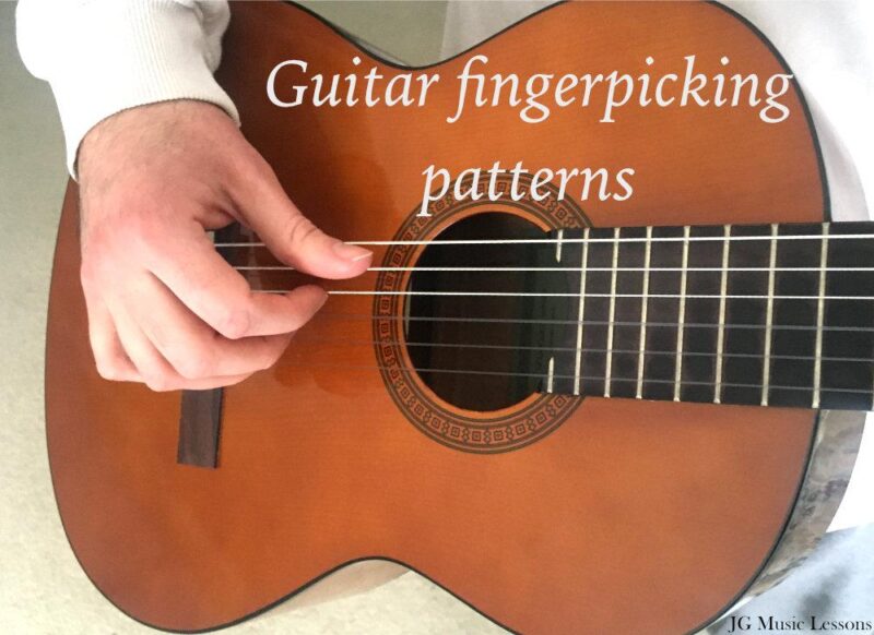 How to play guitar fingerpicking patterns (including exercises and audio) - JG Music Lessons