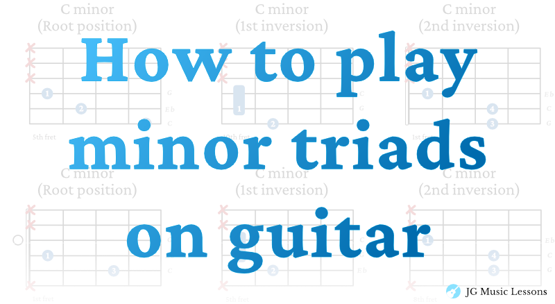 How to play minor triads on guitar banner