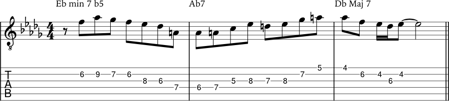 Diminshed scale example 6