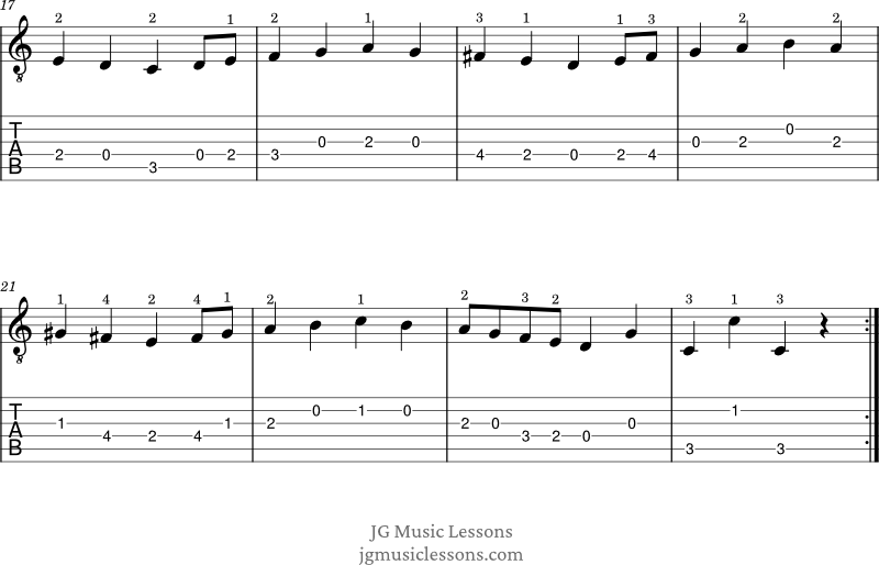 Opus 60 No. 3 - Sor guitar tabs page 2