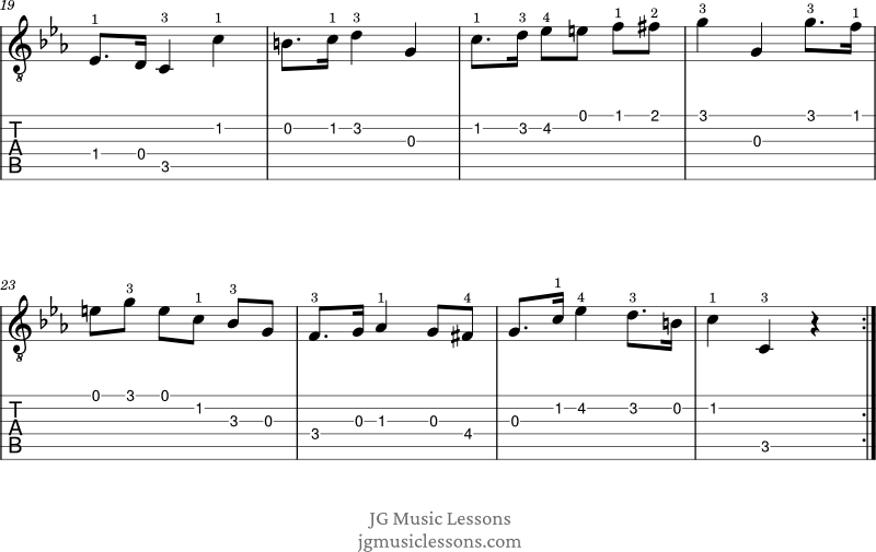 Opus 60 No. 4 - Sor guitar tabs page 2