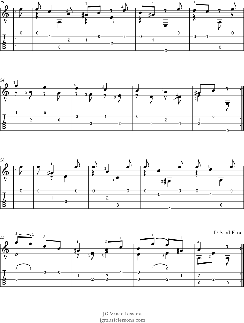 Opus 60 No. 6 - Sor guitar tabs page 2