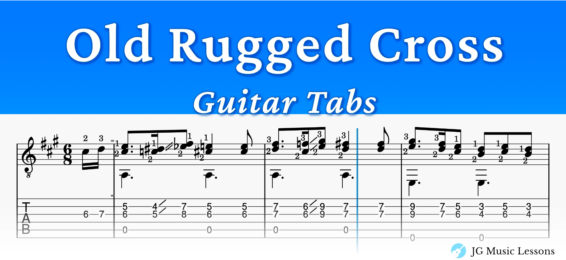 Old Rugged Cross guitar tabs banner site