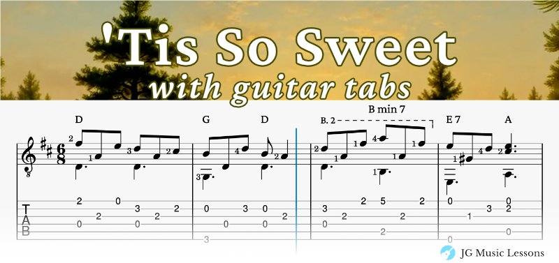 Tis So Sweet guitar tabs banner
