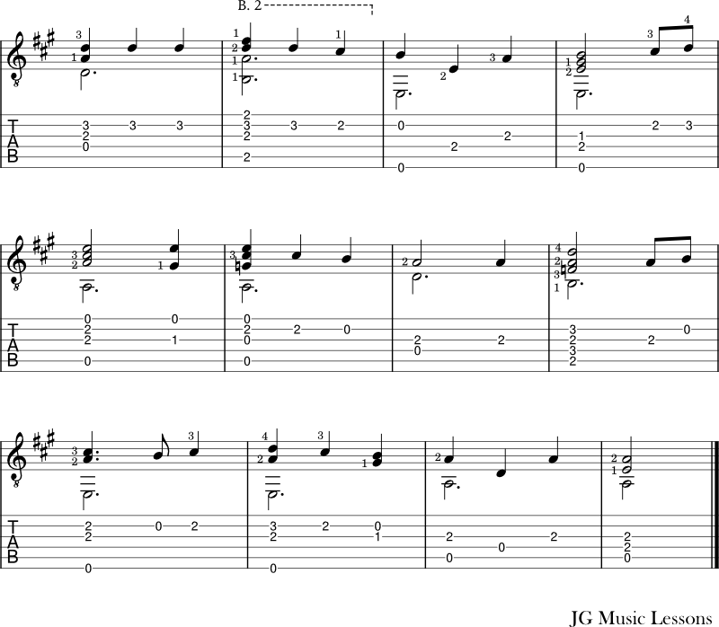 Turn Your Eyes Upon Jesus guitar arrangement 2