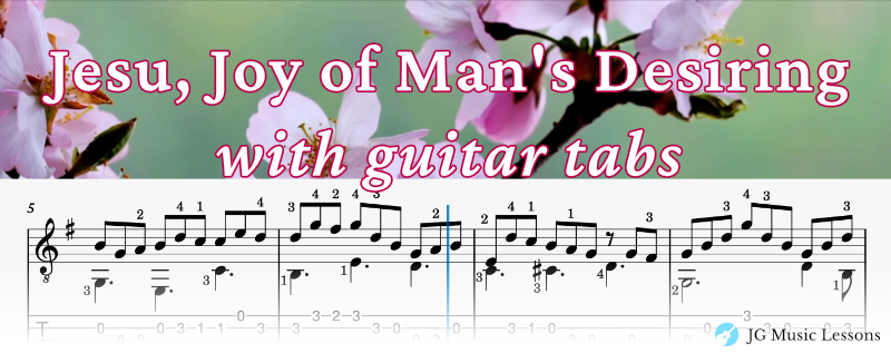 Jesu, Joy of Man's Desiring guitar tabs