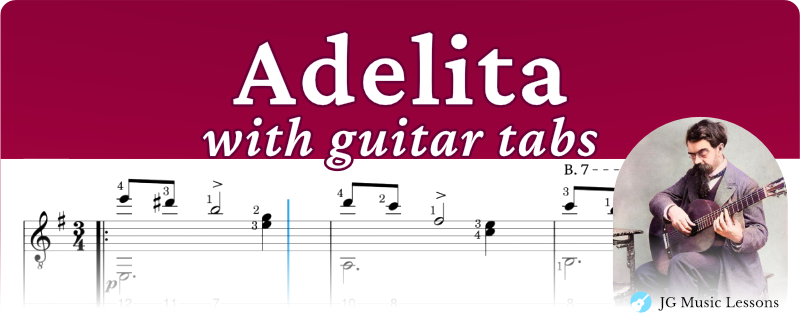 Adelita guitar tabs banner site