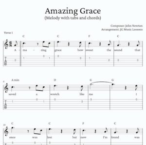 Amazing Grace melody preview