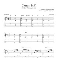 Canon in D - Guitar PDFs