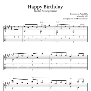 Happy Birthday - Arrangement preview