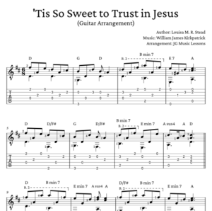 Tis So Sweet to Trust in Jesus - arrangement preview