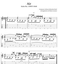 Air by Bach (aka Air on the G string) - PDFs