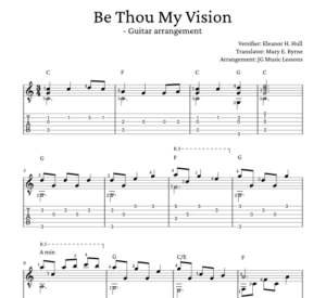 Be Thou My Vision guitar arrangement preview