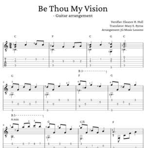 Be Thou My Vision store preview guitar tabs