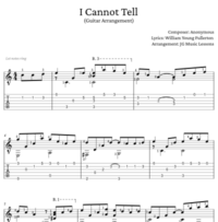 I Cannot Tell - PDFs