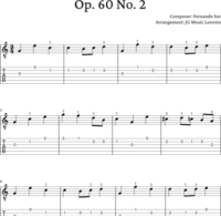 Sor - Opus 60 No. 2 - PDFs