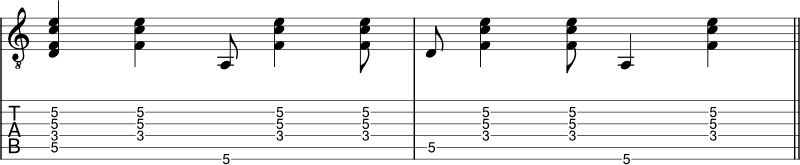 Alternating bossa nova rhythm - adding syncopation