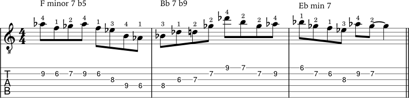 F locrian application example