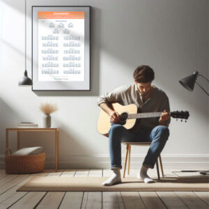 Essential Major Scales Guitar Chart - Printable - JG Music Lessons