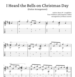 I Heard the Bells on Christmas Day - Guitar PDFs