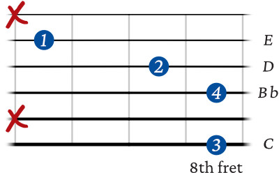 C 7 (9) 6th string variation