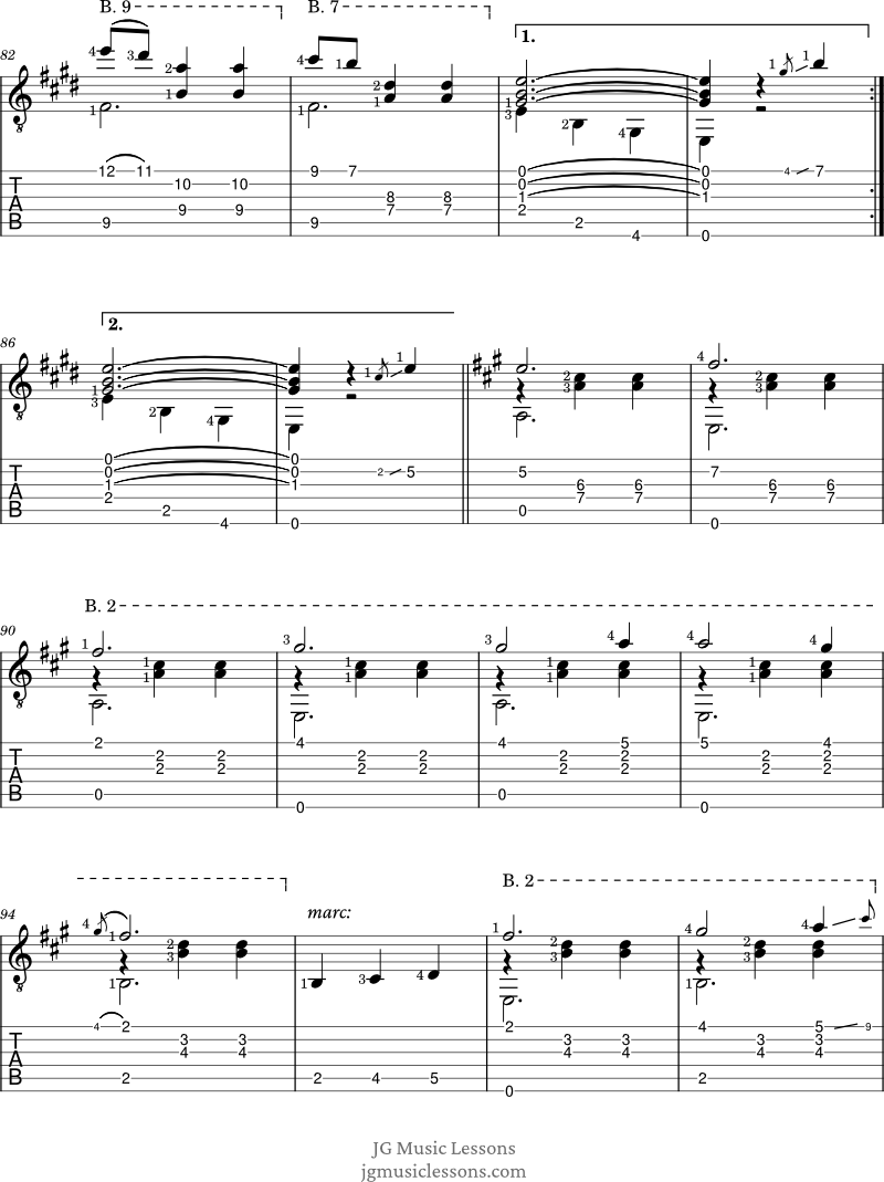 Gran Vals - Tarrega 6 tabs