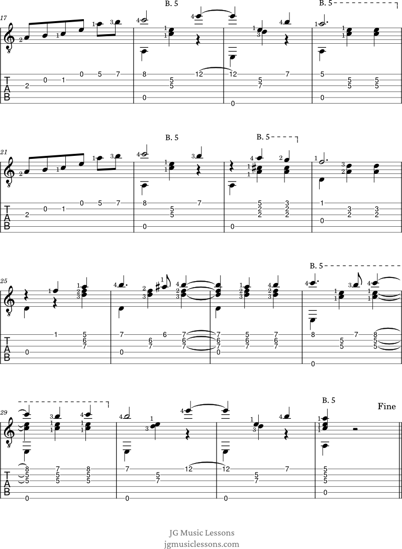 Maria Luisa Sagreras guitar tabs 2