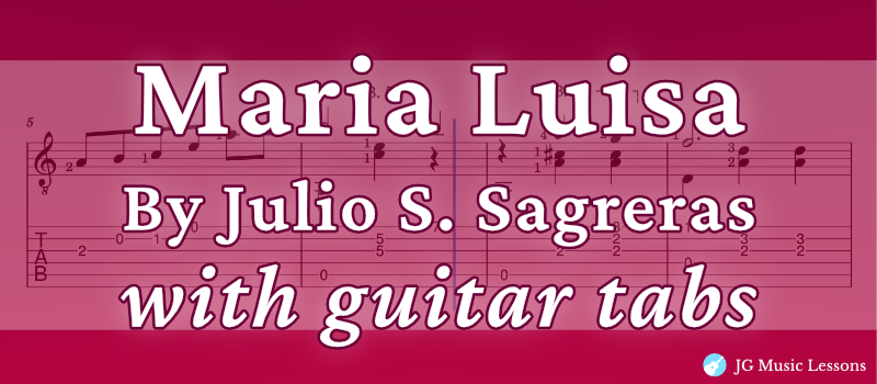 Maria Luisa guitar tabs banner