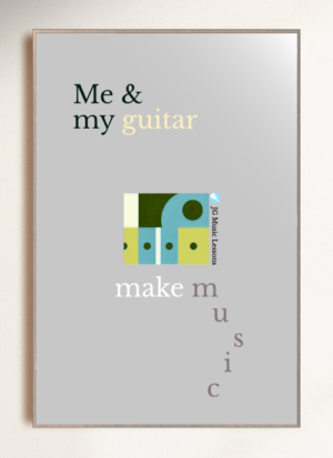 Me and my guitar - on wall preview site