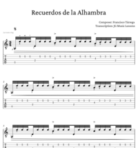 Recuerdos de la Alhambra by Tárrega - PDFs