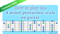 A Minor Pentatonic Scale - Lesson PDF