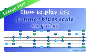 E Minor Blues Scale - Lesson PDF