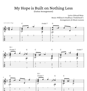 My Hope is Built on Nothing Less - guitar arrangement preview