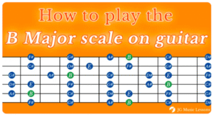 B Major scale guitar pdf preview 1
