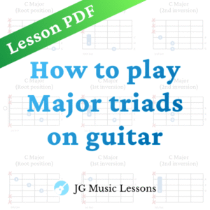Major Triads Guitar PDF Banner