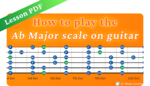Ab Major Scale - Guitar Lesson PDF