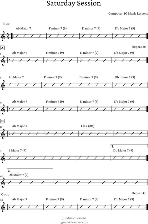 Saturday Session - chord progression