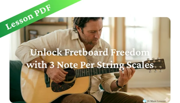 Unlock Fretboard Freedom with 3 Note Per String Scales - Lesson PDF ...