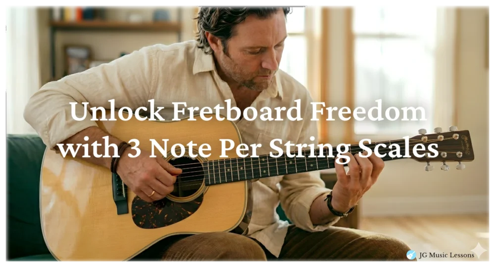 How to Unlock Fretboard Freedom with 3 Note Per String Scales