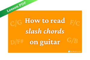 Slash Chords on Guitar – Lesson PDF cover
