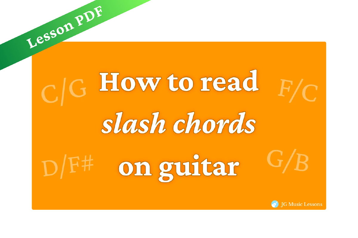 Slash Chords on Guitar – Lesson PDF cover